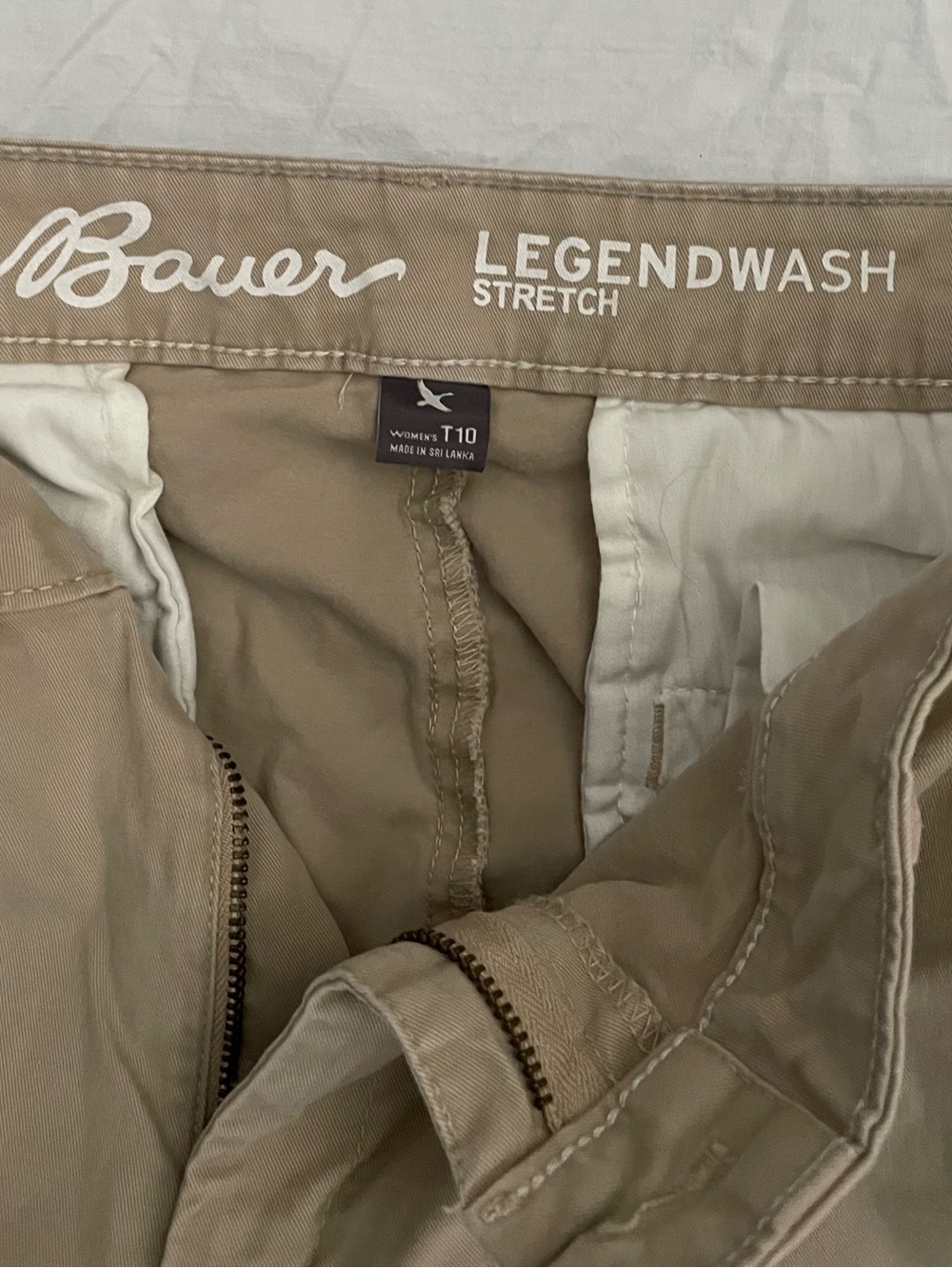 Eddie Bauer Legend Wash, Slim Boyfriend, Stretch women's Tall Khaki Pants